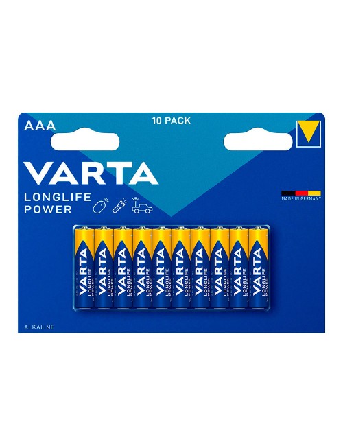 Pila varta longlife power aaa - lr03 (blister 10 unid.) ø10,5x44,5mm