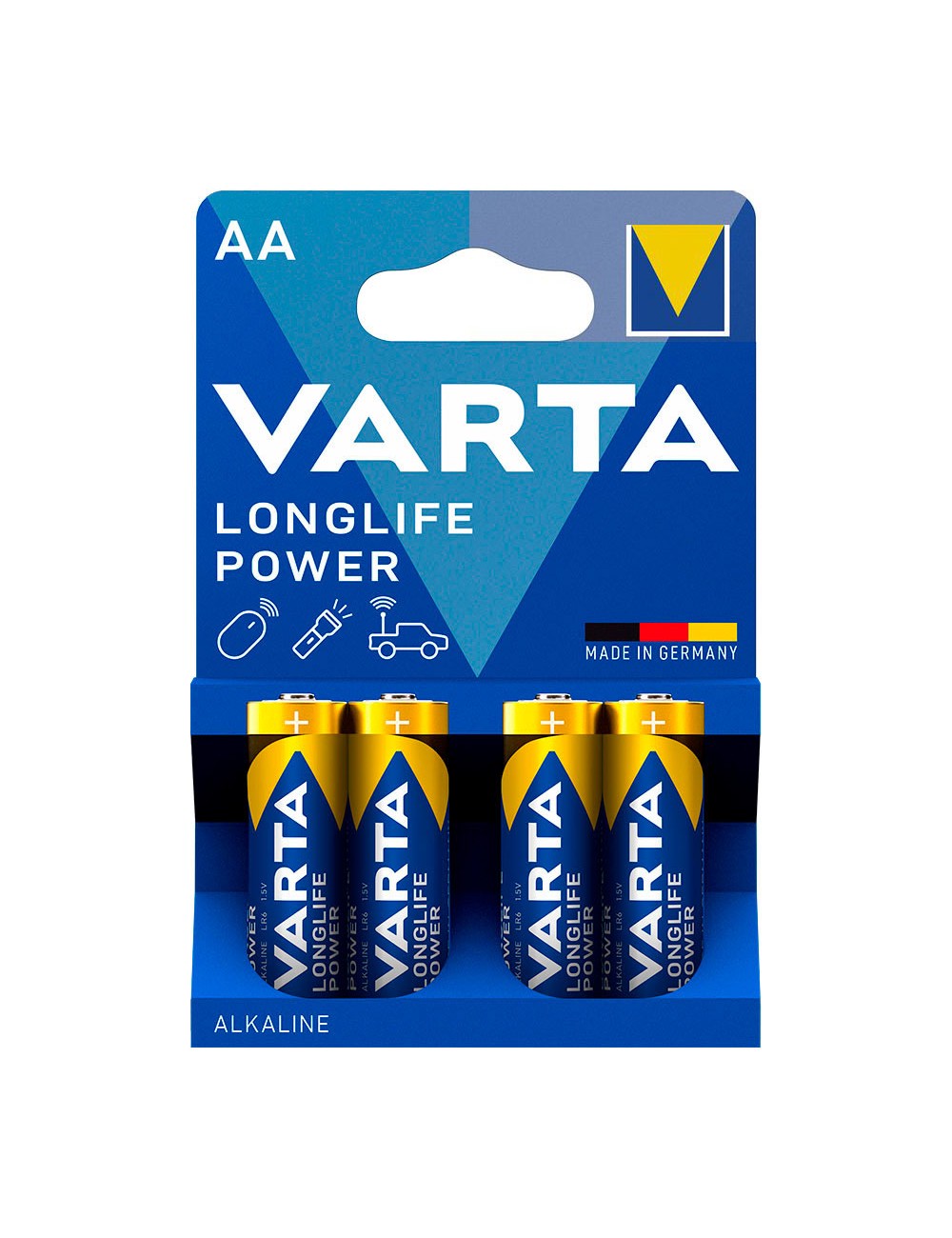 Pila varta alkalina longlife aa - lr06 2 tiras (10 blisters 4 unid.) ø14,5x50,5mm precio por blister