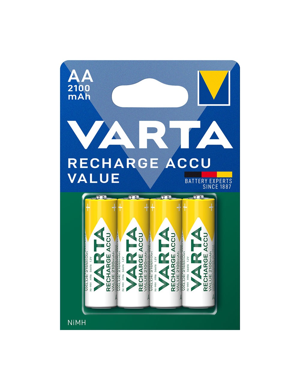 Pila varta recargable accu aa - lr06 2100ma (blister 4 unid.) ø14,5x50,5mm