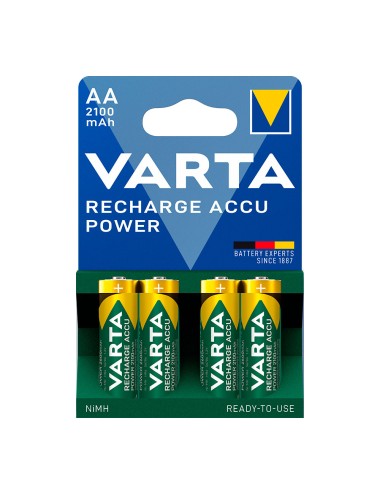 Pila varta recargable accu power aa - lr06 2100ma (blister 4 unid.) ø14,5x50,5mm