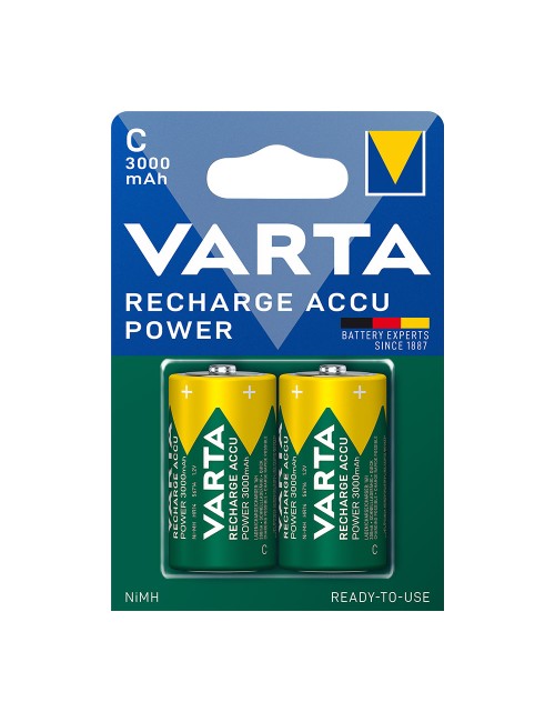 Pila varta recargable accu power c - lr14 3000ma (blister 2 unid.) ø26,2x50mm