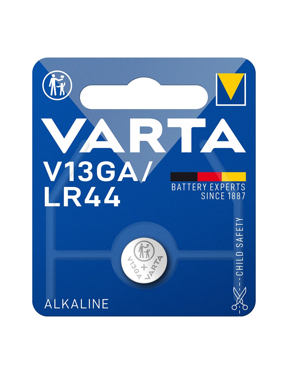 Pila varta lr44 - v13ga 1.5v alkalina (blister 1 unid.) ø11,6x5,4mm