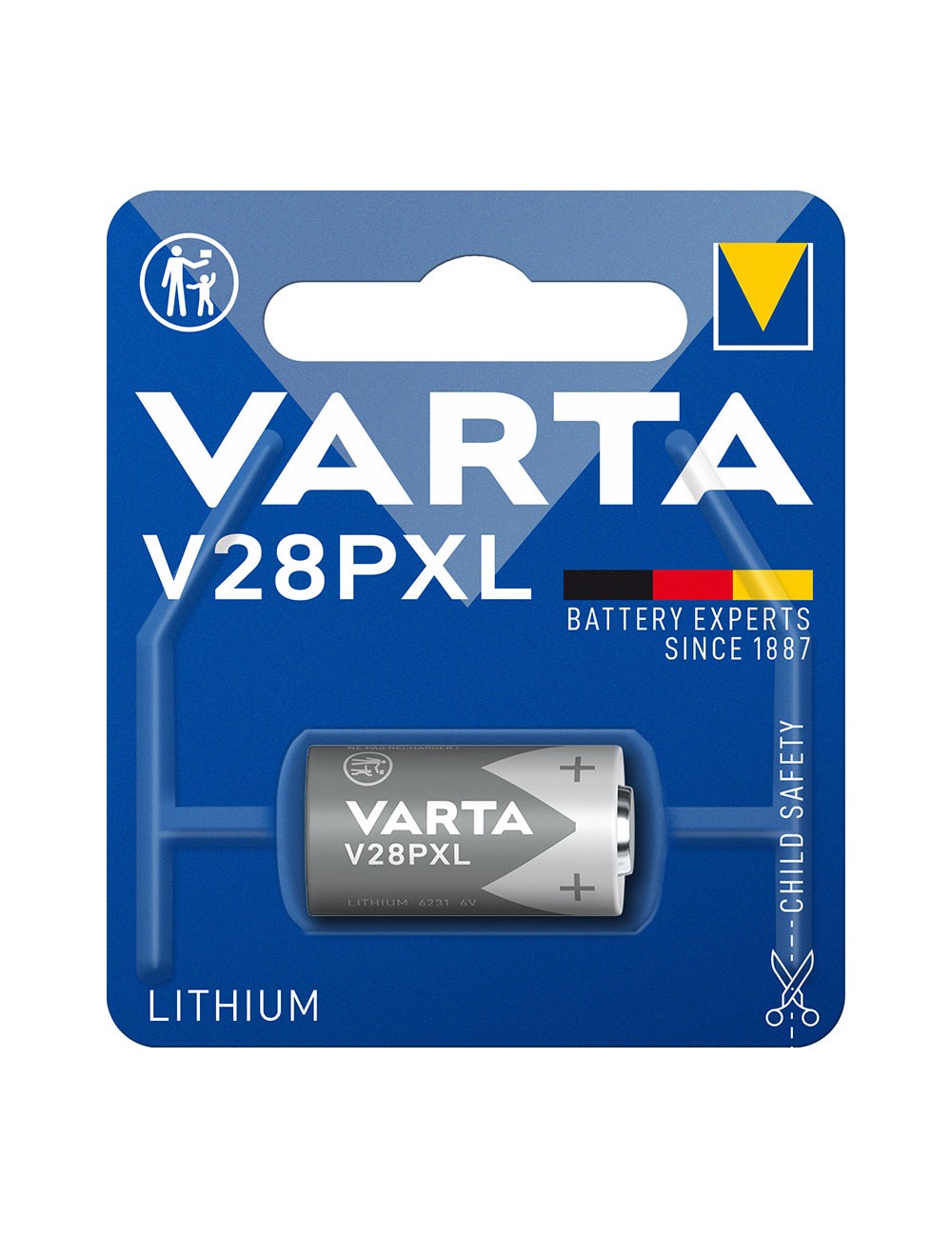 Pila varta lithium v28pxl 6v (blister 1 unid.) ø13x25,1mm