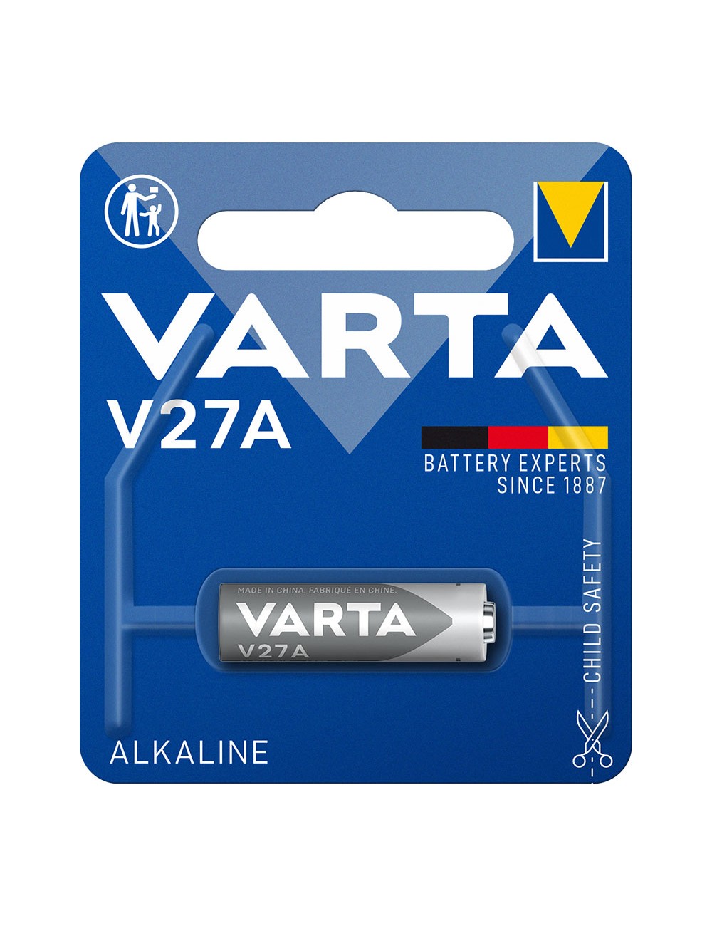 Pila varta alkalina v27a 12v (blister 1 unid.) ø8x28,2mm