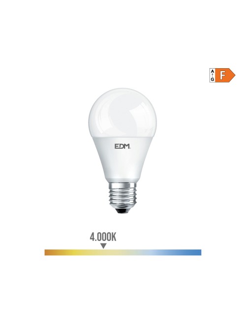 Bombilla standard led e27 15w 1521lm 4000k luz dia ø6x11cm edm