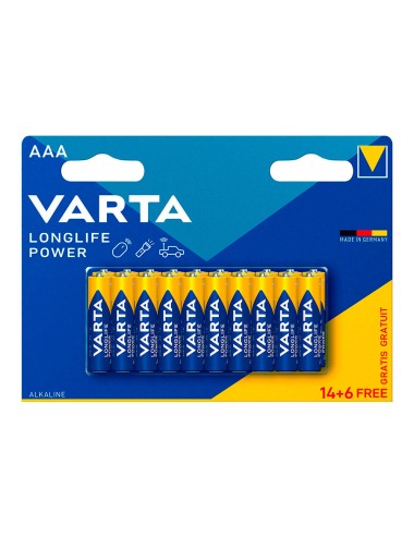 Pila varta longlife power aaa - lr03 (blister 14+6 unid.) ø10,5x44,5mm