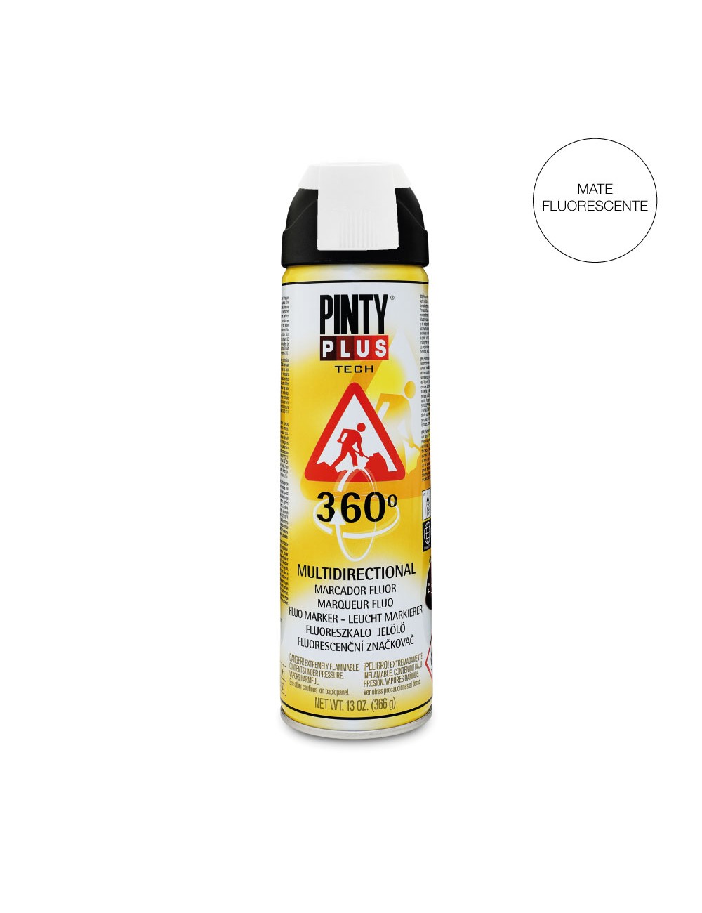 Pintura en spray pintyplus tech 650cc marcador 360° blanco t101