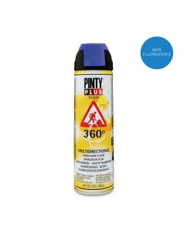 Pintura en spray pintyplus tech 650cc marcador 360° azul t118