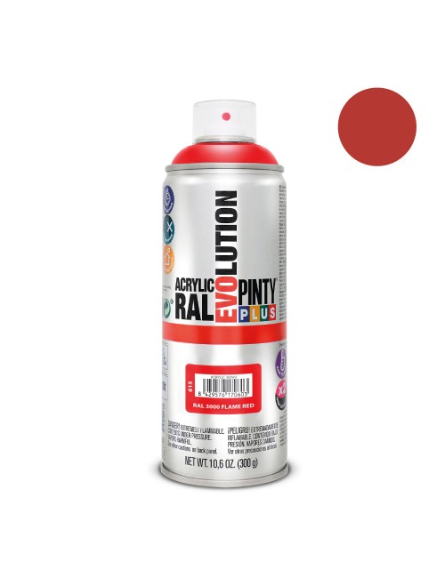 Pintura en spray pintyplus evolution 520cc ral 3000 rojo vivo