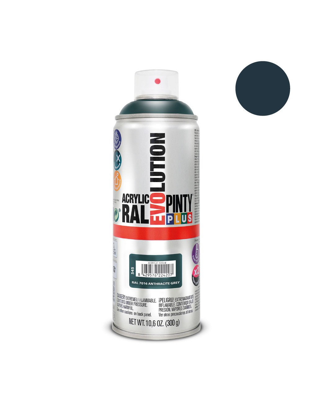 Pintura en spray pintyplus evolution 520cc ral 7016 gris antracita