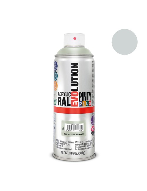 Pintura en spray pintyplus evolution 520cc ral 7035 gris luminoso