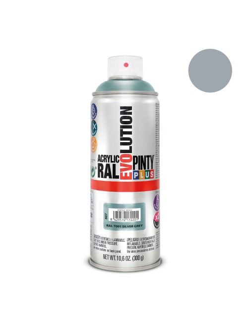 Pintura en spray pintyplus evolution 520cc ral 7001 gris plata