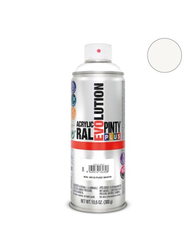 Pintura en spray pintyplus evolution 520cc ral 9010 blanco puro