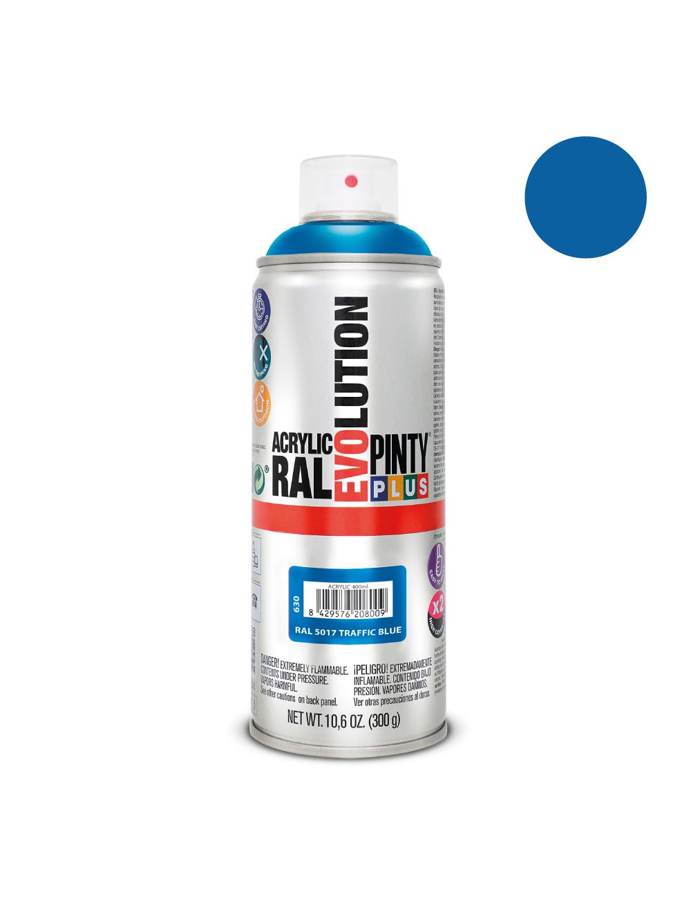 Pintura en spray pintyplus evolution 520cc ral 5017 azul tráfico