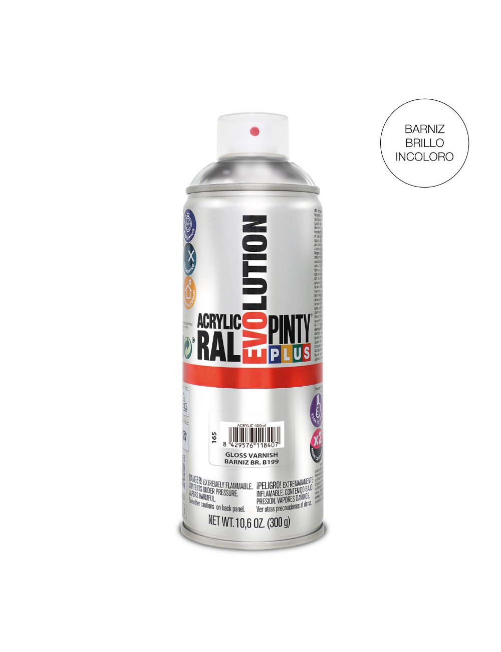 Pintura en spray pintyplus evolution 520cc b199 barniz brillo