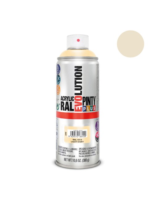 Pintura en spray pintyplus evolution 520cc ral 1015 marfil claro