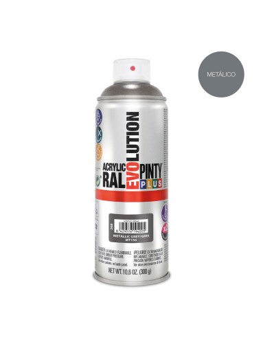 Pintura en spray pintyplus evolution metalizada 520cc gris mt156