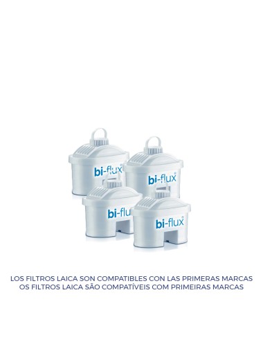 Kit 3 + 1 filtros laica biflux f4m2b28t150 f4s/it