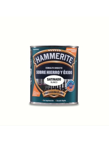 Hammerite esmalte metalico satinado blanco 0.750l 5093743