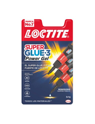 Loctite mini trio power flex 3x1g 2640066 super glue