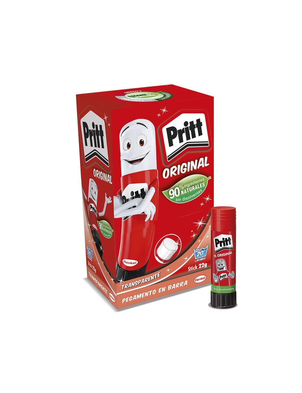 Pritt stick barra de pegamento transparente 22g 1584625