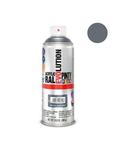 Pintura en spray pintyplus evolution 520cc ral 7011 gris hierro