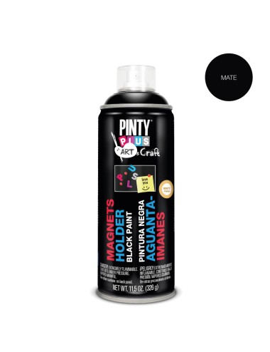 Pintura en spray pintyplus art & craft 520cc pintura aguanta-imanes negra pi104