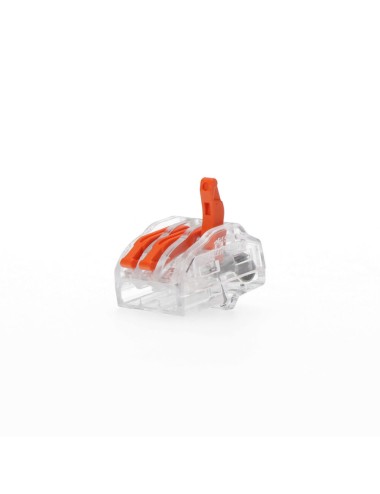 Conector empalme 3 tomas de 0,75a 2,5mm (envasado 5 unid.)