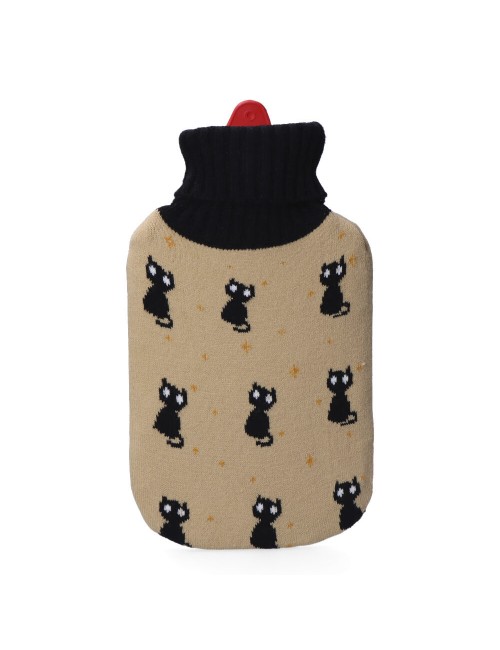 Bolsa de agua caliente. modelo gatos negros 2 l