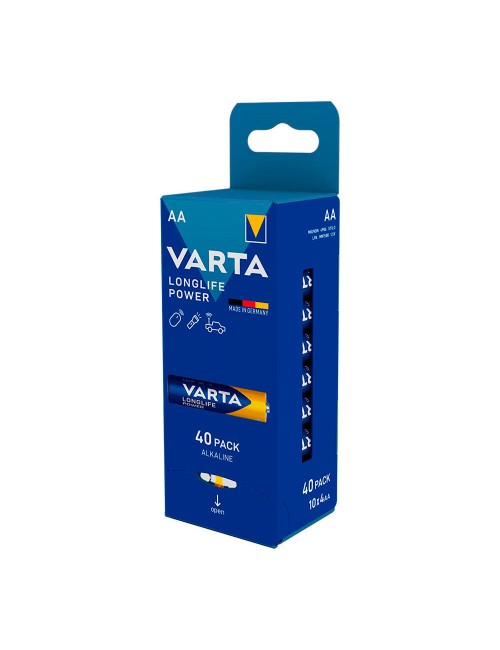 Pila varta longlife power aa - lr06 (pack 40 unid. granel) 6x5x14cm