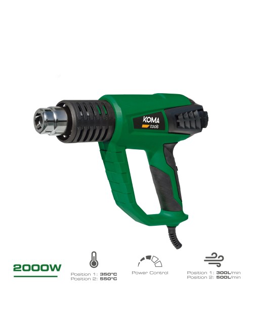 Decapador electrico 2000w 26,5x20,6cm koma tools