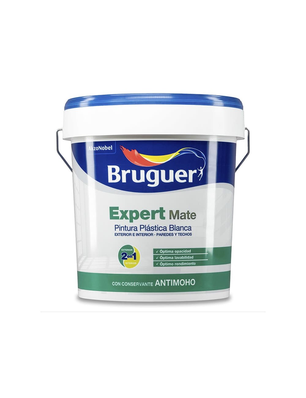 Pintura pp mate blanca expert 4l para interior y exterior 5208093 bruguer