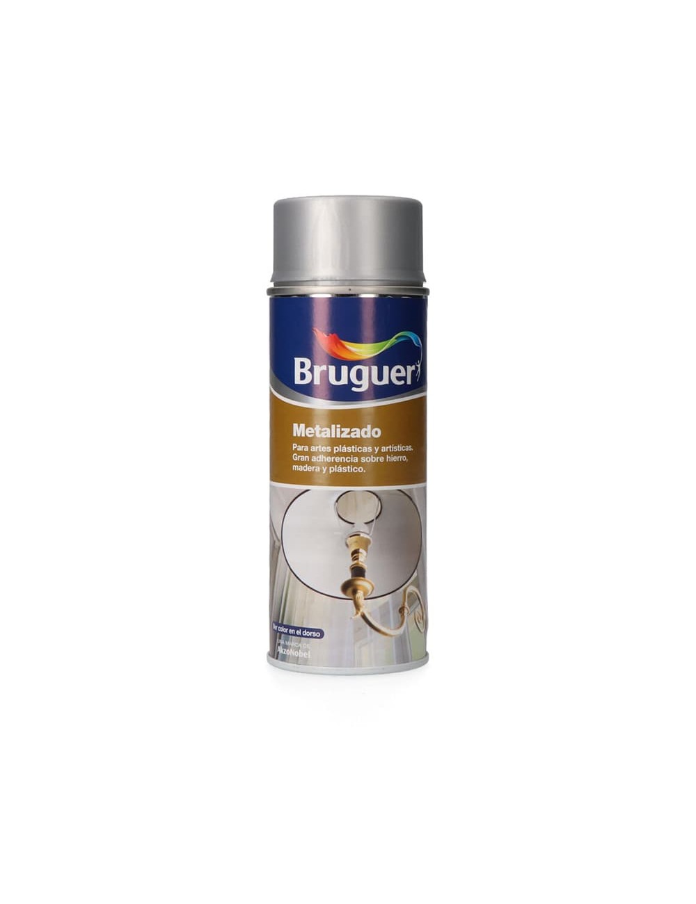 Metalizado spray plata 0,4l 5198002 bruguer