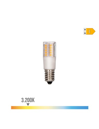 Bombilla tubular de led e14 5,5w 650lm 3000k luz calida ø1,8x5,7cm edm