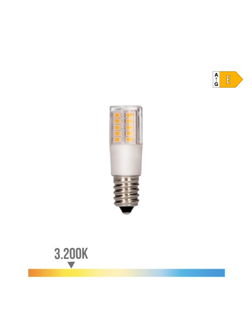 Bombilla tubular de led e14 5,5w 650lm 3000k luz calida ø1,8x5,7cm edm