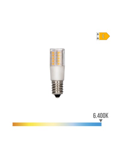 Bombilla tubular de led e14 5,5w 700lm 6400k luz fria ø1,8x5,7cm edm