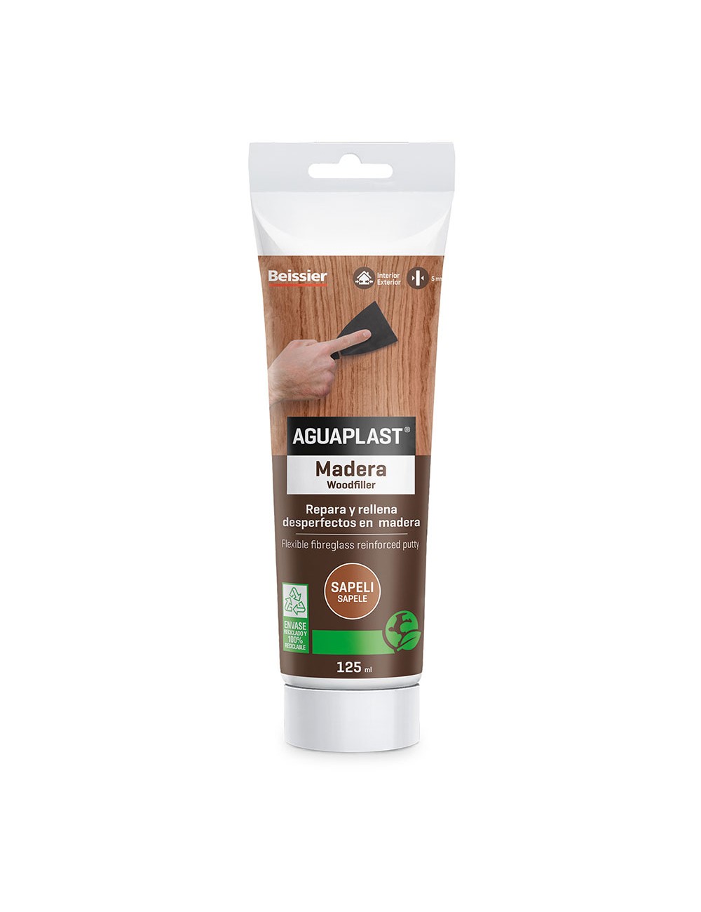 Aguaplast madera sapeli 125ml 70000-012