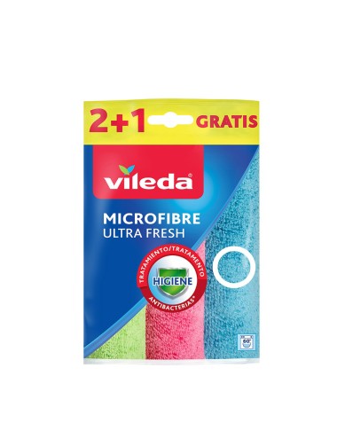 Bayeta microfibras ultrafresh 2+1 167602 vileda