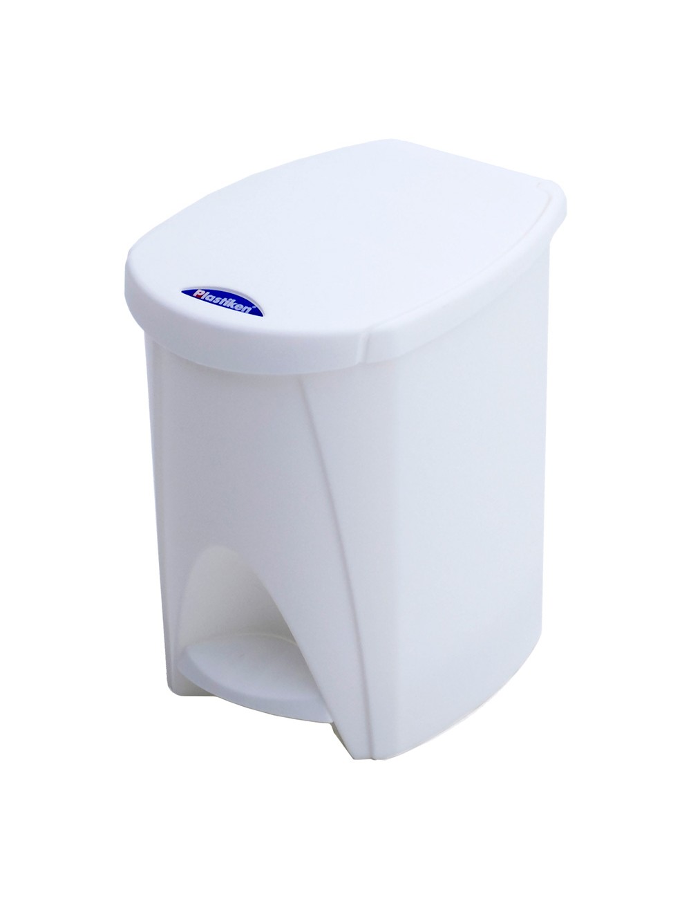 Cubo pedal de 7l blanco 20x26x28cm