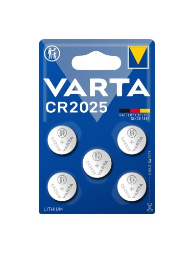 Micropila lithium cr2025 3v varta (blister 5 unid.) ø20,0x2,5mm