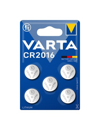 Micropila lithium cr2016 3v varta (blister 5 unid.) ø20,0x1,6mm