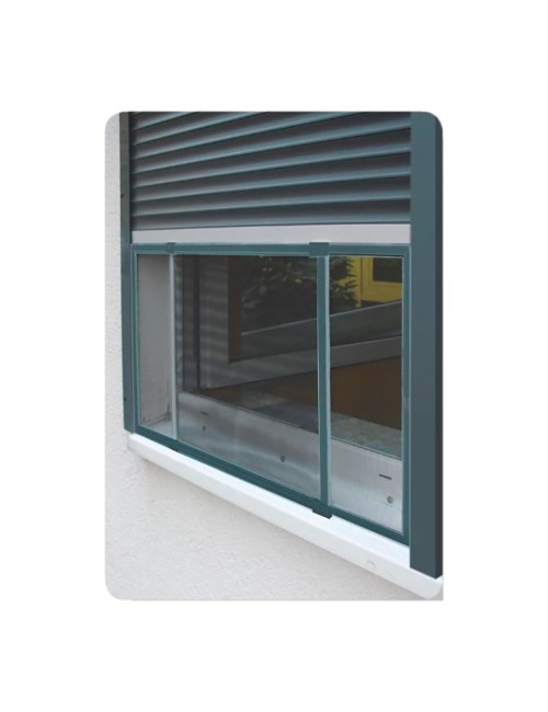 Mosquitera marco extensible para ventanas y persianas antracita 50x75-142cm