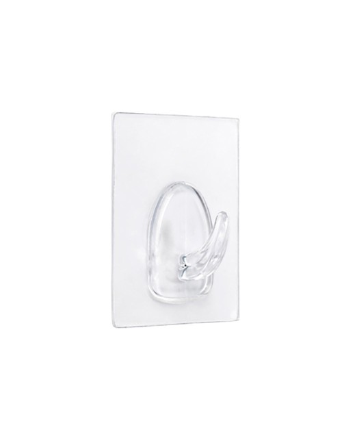 Colgador adherente reutilizable 60x47mm transparente 1290-0-000 (blister) inofix