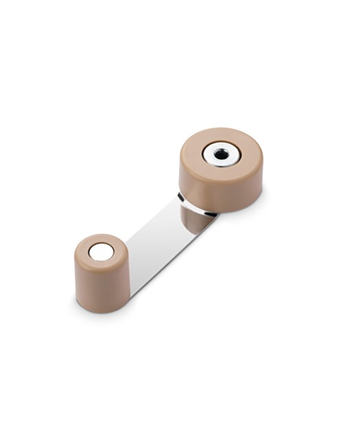 Tope retenedor giratorio metalico beige (blister) inofix