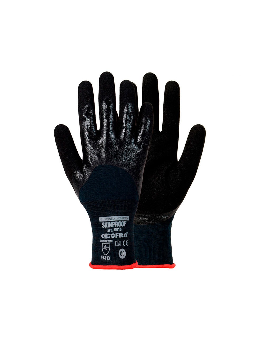 Guante nitrilo skinproof talla 8 m cofra