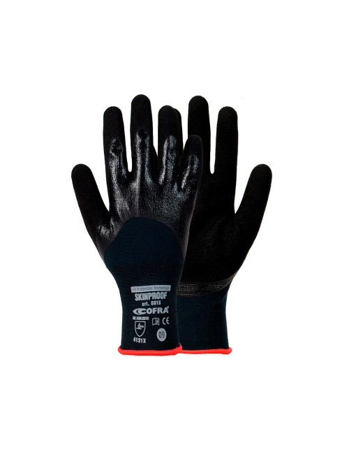 Guante nitrilo skinproof talla 9 l cofra