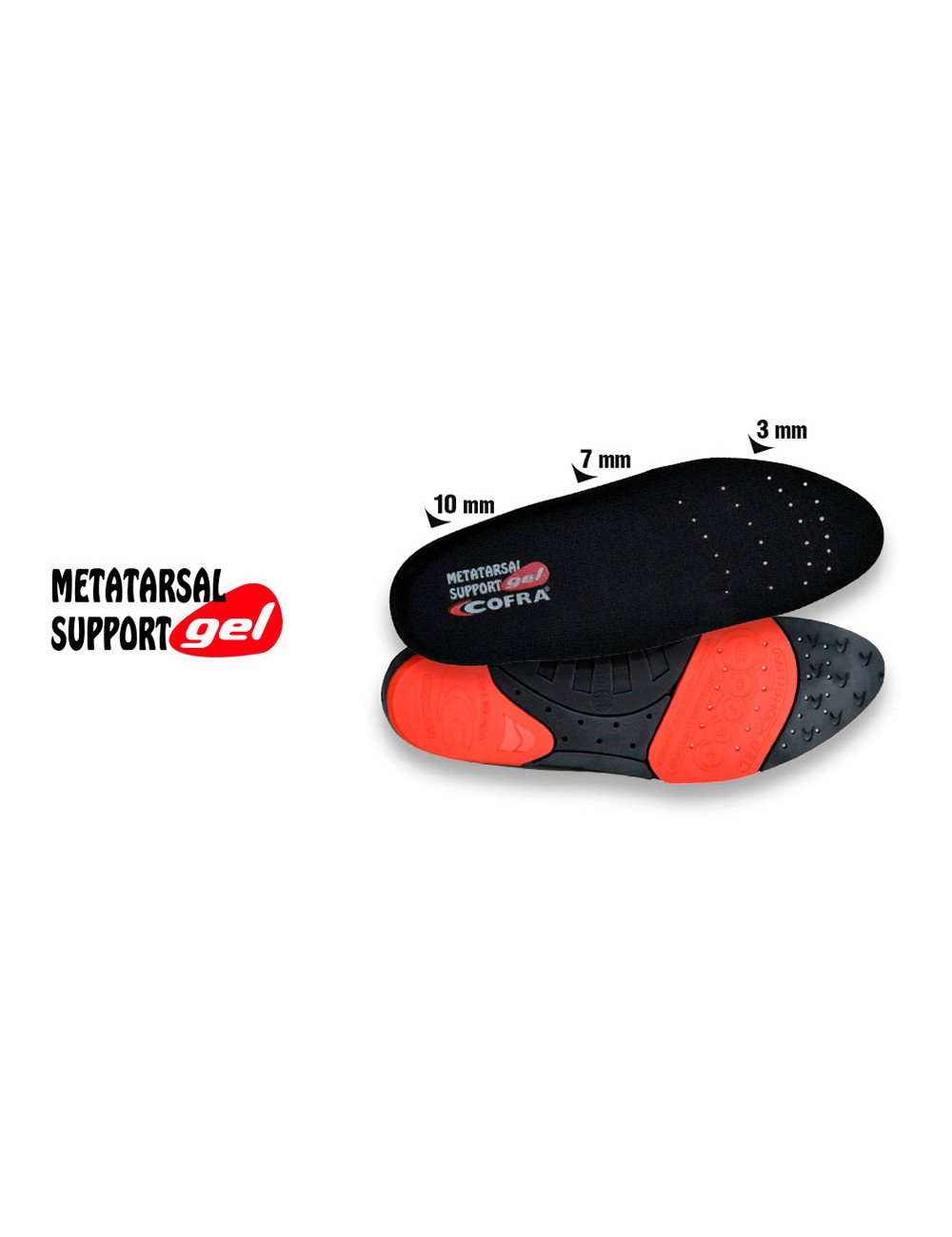 Plantilla metatarsal support gel talla 36 cofra