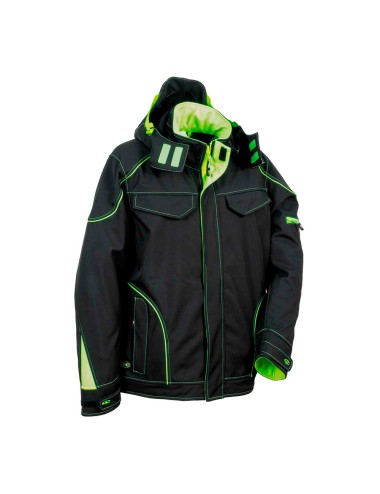 Cazadora softshell tecka negro lime cofra talla 50