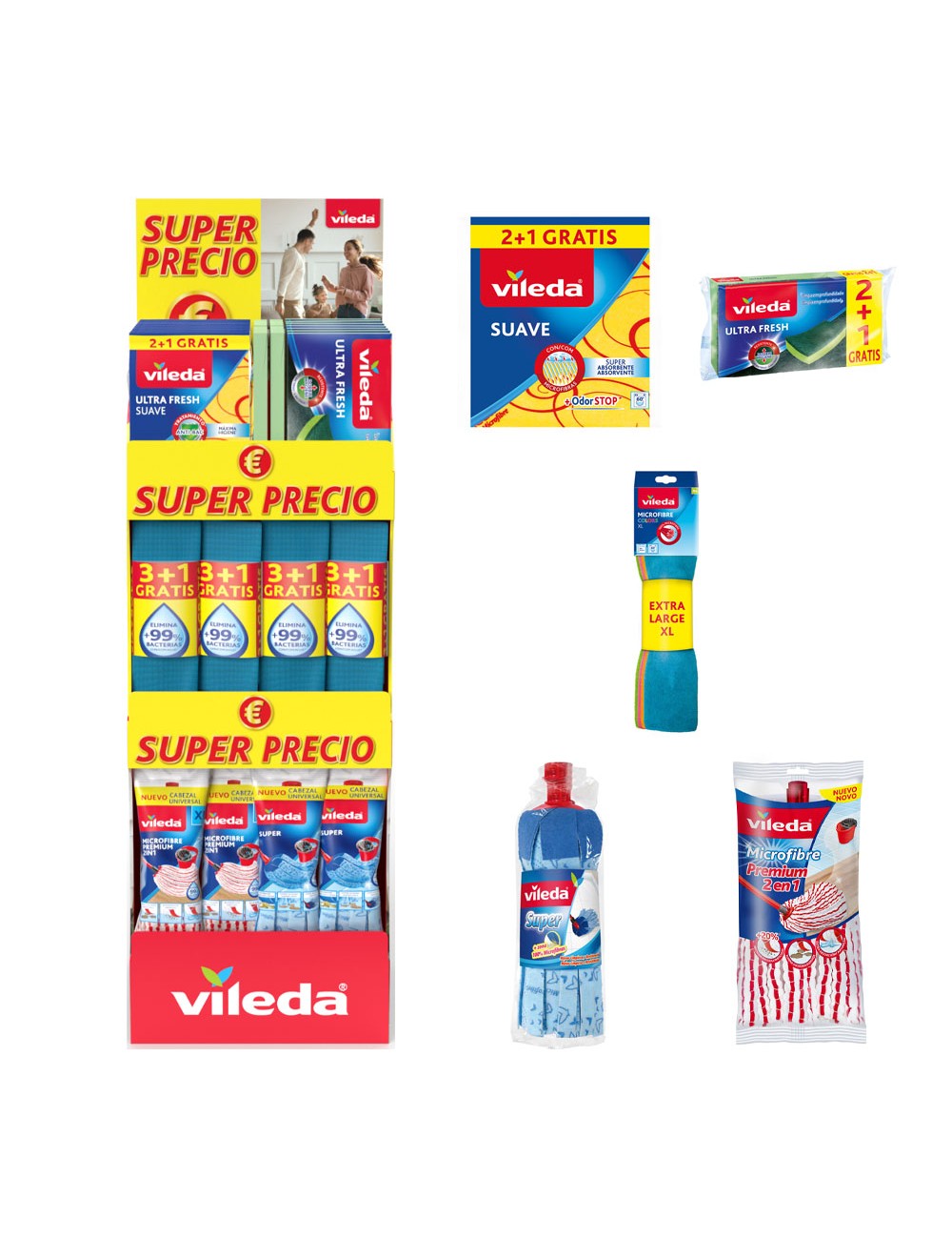 Expositor super precio universal vileda