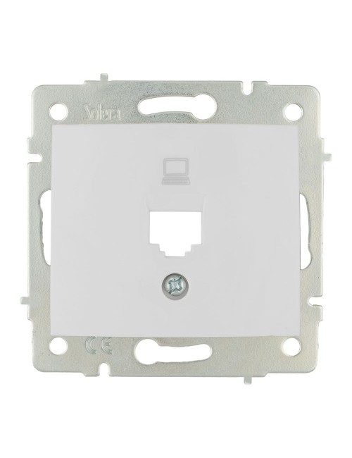 Tapa + chasis para toma de datos rj45 serie europa solera erp88/1